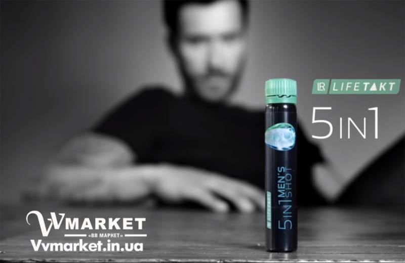 Первый универсальный продукт, специально разработанный для нужд мужчин Эликсир для мужчин (5in1 Men’s Shot LR Lifetakt)